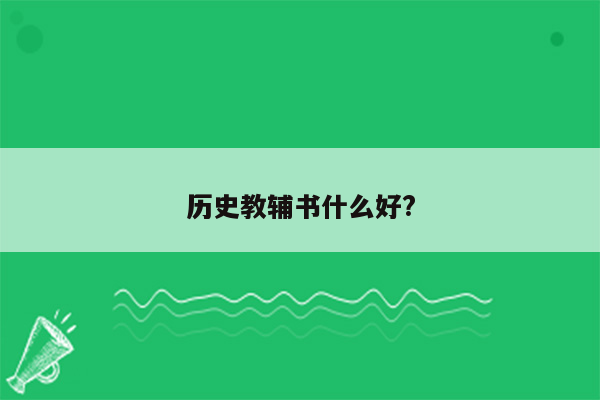 历史教辅书什么好?