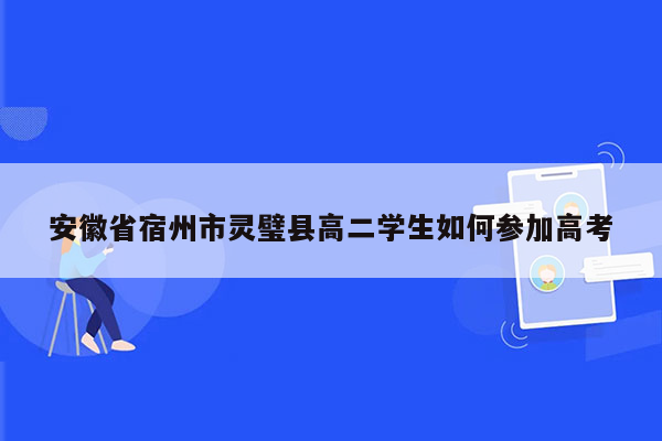 安徽省宿州市灵璧县高二学生如何参加高考