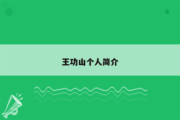 王功山个人简介
